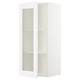 SEKTION Armoire murale porte vitrée, blanc/Axstad blanc mat, 18x15x40 "