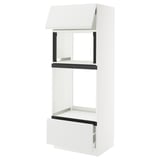 SEKTION / MAXIMERA Arm h pr m-0/four+tir/pt av ouv pre, blanc/Voxtorp blanc mat, 30x24x80 "