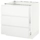 SEKTION / MAXIMERA Arm inf évier/tri/3 faces, blanc/Voxtorp blanc mat, 30x24x30 "