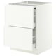 SEKTION / MAXIMERA Arm inf+plan travail couliss/2tir, blanc/Aspudden blanc mat, 24x24x30 "