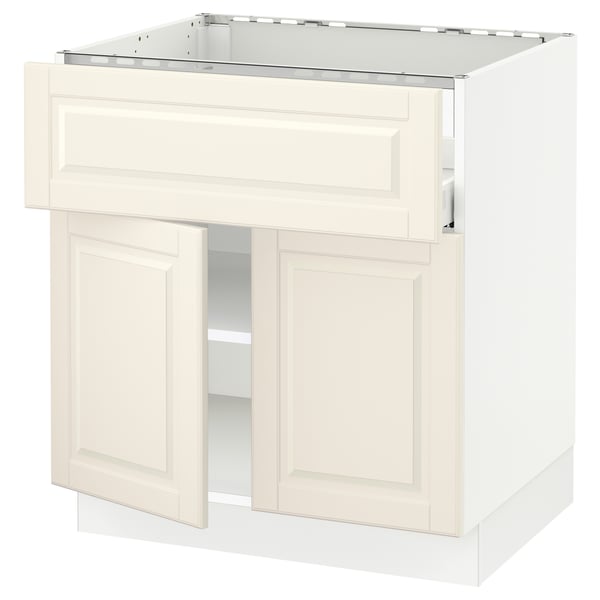 SEKTION / MAXIMERA Arm inf pr plaque/tiroir/tabl/2pts, blanc/Bodbyn blanc cassé, 30x24x30 "