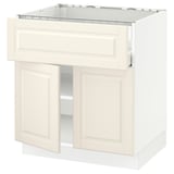 SEKTION / MAXIMERA Arm inf pr plaque/tiroir/tabl/2pts, blanc/Bodbyn blanc cassé, 30x24x30 "