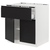 SEKTION / MAXIMERA Arm inf pr plaque/tiroir/tabl/2pts, blanc/Upplöv anthracite mat, 30x24x30 "