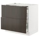 SEKTION / MAXIMERA Arm inf tbl cuis/hotte int av tir, blanc/Sinarp brun, 36x24x30 "