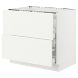SEKTION / MAXIMERA Arm inf tbl cuis/hotte int av tir, blanc/Vallstena blanc, 36x24x30 "