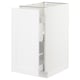 SEKTION / MAXIMERA Arm inf tri/1 pte, blanc/Axstad blanc mat, 15x24x30 "