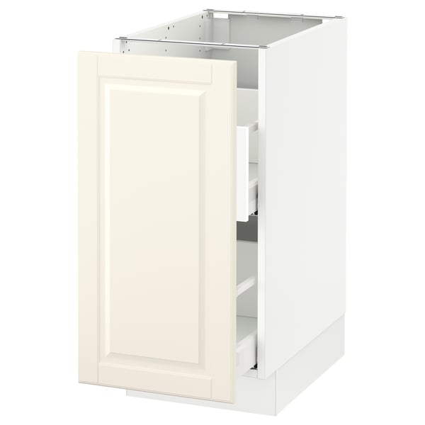 SEKTION / MAXIMERA Arm inf tri/1 pte, blanc/Bodbyn blanc cassé, 15x24x30 "