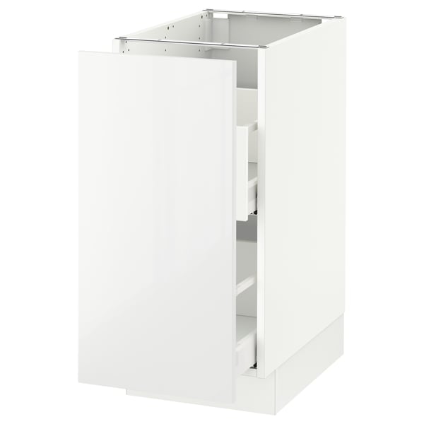 SEKTION / MAXIMERA Arm inf tri/1 pte, blanc/Ringhult blanc, 15x24x30 "