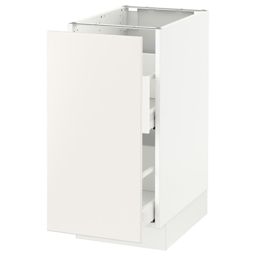 SEKTION / MAXIMERA Arm inf tri/1 pte, blanc/Veddinge blanc, 15x24x30 "