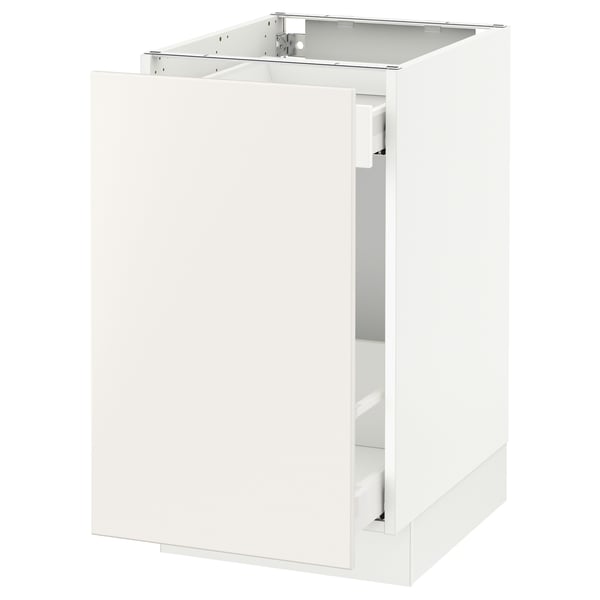 SEKTION / MAXIMERA Arm inf tri/1 pte, blanc/Veddinge blanc, 18x24x30 "