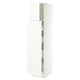 SEKTION / MAXIMERA Armoire av 1p/4t coulissant, blanc/Aspudden blanc mat, 18x24x80 "