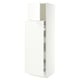 SEKTION / MAXIMERA Armoire av 1p/4t coulissant, blanc/Aspudden blanc mat, 24x24x80 "