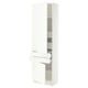 SEKTION / MAXIMERA Armoire haute 2 portes/2 faces/4tir, blanc/Aspudden blanc mat, 24x15x80 "