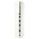 SEKTION / MAXIMERA Armoire haute+2 ptes/tablettes/5tir, blanc/Aspudden blanc mat, 18x24x90 "
