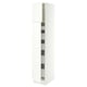 SEKTION / MAXIMERA Armoire haute+2 ptes/tablettes/5tir, blanc/Aspudden blanc mat, 15x24x80 "