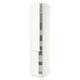 SEKTION / MAXIMERA Armoire haute+2portes/tabl/4tiroirs, blanc/Aspudden blanc mat, 18x24x90 "