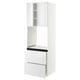 SEKTION / MAXIMERA Armoire haute four 2 tir/2 ptes, blanc/Ringhult blanc, 30x24x90 "