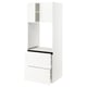 SEKTION / MAXIMERA Armoire haute four 2 tir/2 ptes, blanc/Veddinge blanc, 30x24x80 "