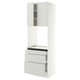 SEKTION / MAXIMERA Armoire haute four 3 tir/2 ptes, blanc/Aspudden gris clair, 30x24x90 "
