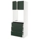 SEKTION / MAXIMERA Armoire haute four 3 tir/2 ptes, blanc/Havstorp vert profond, 30x24x80 "