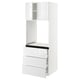 SEKTION / MAXIMERA Armoire haute four 3 tir/2 ptes, blanc/Ringhult blanc, 30x24x80 "