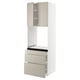 SEKTION / MAXIMERA Armoire haute four 3 tir/2 ptes, blanc/Stensund beige, 30x24x90 "