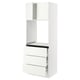 SEKTION / MAXIMERA Armoire haute four 3 tir/2 ptes, blanc/Vallstena blanc, 30x24x80 "