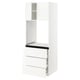 SEKTION / MAXIMERA Armoire haute four 3 tir/2 ptes, blanc/Veddinge blanc, 30x24x80 "