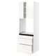 SEKTION / MAXIMERA Armoire haute four 3 tir/2 ptes, blanc/Veddinge blanc, 30x24x90 "