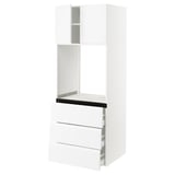 SEKTION / MAXIMERA Armoire haute four 3 tir/2 ptes, blanc/Voxtorp blanc mat, 30x24x80 "