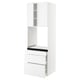 SEKTION / MAXIMERA Armoire haute four 3 tir/2 ptes, blanc/Voxtorp blanc mat, 30x24x90 "