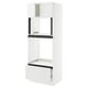 Option : SEKTION / MAXIMERA Armoire haute four/micro+tir/2ptes, blanc/Axstad blanc mat, 30x24x80 "
