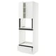 SEKTION / MAXIMERA Armoire haute four/micro+tir/2ptes, blanc/Axstad blanc mat, 30x24x90 "