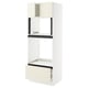 SEKTION / MAXIMERA Armoire haute four/micro+tir/2ptes, blanc/Bodbyn blanc cassé, 30x24x80 "