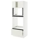 SEKTION / MAXIMERA Armoire haute four/micro+tir/2ptes, blanc/Veddinge blanc, 30x24x80 "