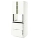 SEKTION / MAXIMERA Armoire haute m-o+2tir/2ptes, blanc/Aspudden blanc mat, 30x24x80 "