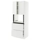 SEKTION / MAXIMERA Armoire haute m-o+2tir/2ptes, blanc/Axstad blanc mat, 30x24x80 "