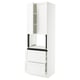 SEKTION / MAXIMERA Armoire haute m-o+2tir/2ptes, blanc Enköping/blanc effet bois, 30x24x90 "