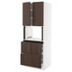 SEKTION / MAXIMERA Armoire haute m-o+2tir/2ptes, blanc/Sinarp brun, 30x24x80 "