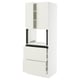 SEKTION / MAXIMERA Armoire haute m-o+2tir/2ptes, blanc/Veddinge blanc, 30x24x80 "