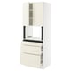 SEKTION / MAXIMERA Armoire haute m-o+3tir/2ptes, blanc/Bodbyn blanc cassé, 30x24x80 "