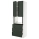 SEKTION / MAXIMERA Armoire haute m-o+3tir/2ptes, blanc/Havstorp vert profond, 30x24x90 "