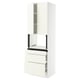 SEKTION / MAXIMERA Armoire haute m-o+3tir/2ptes, blanc/Vallstena blanc, 30x24x90 "