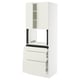 SEKTION / MAXIMERA Armoire haute m-o+3tir/2ptes, blanc/Veddinge blanc, 30x24x80 "