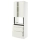 SEKTION / MAXIMERA Armoire haute m-o+3tir/2ptes, blanc/Veddinge blanc, 30x24x90 "