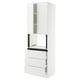 SEKTION / MAXIMERA Armoire haute m-o+3tir/2ptes, blanc/Voxtorp blanc mat, 30x24x90 "