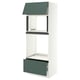 SEKTION / MAXIMERA Armoire haute m-o/four+tir/pte, blanc/Aspudden gris-vert foncé, 30x24x80 "