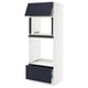 SEKTION / MAXIMERA Armoire haute m-o/four+tir/pte, blanc Axstad/mat bleu, 30x24x80 "