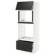 SEKTION / MAXIMERA Armoire haute m-o/four+tir/pte, blanc/Nickebo anthracite mat, 30x24x80 "