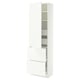 SEKTION / MAXIMERA Armoire haute porte/2 faces/4 tir, blanc/Aspudden blanc mat, 24x15x80 "